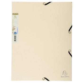 Dosar plic Exacompta A4 carton reciclat elastic crem