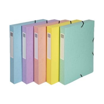 Mapa documente EXACOMPTA din carton 600gmp elastic cotor 4cm