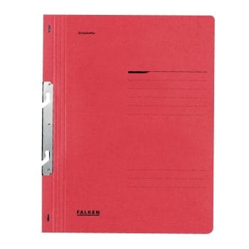 Dosar Falken rosu incopciat 1/1 A4 250gmp carton