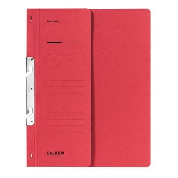 Dosar Falken rosu incopciat 1/2 A4 250gmp carton
