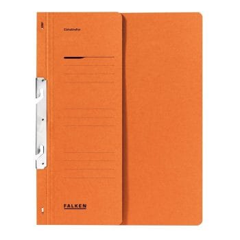 Dosar Falken portocaliu incopciat 1/2 A4 250gmp carton