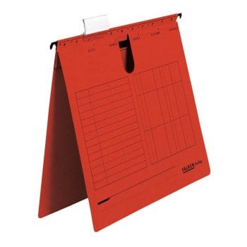 Dosar suspendabil Falken rosu cu sina A4 carton 230gmp