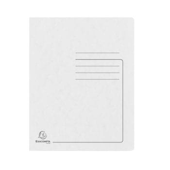 Dosar cu sina EXACOMPTA A4 carton Colorspan alb