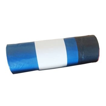 Saci menajeri cu snur LDPE. 120 l. negru. 30 microni. 10 bucati/rola