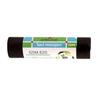 Saci menajeri HD-LD negri 70x110 cm 14 micr 120L 10 saci/UM