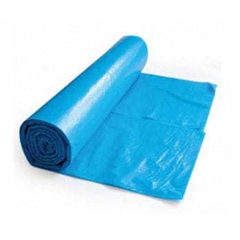 Saci menaj LDPE standard albastri 120L 24 micr 10 buc/rola