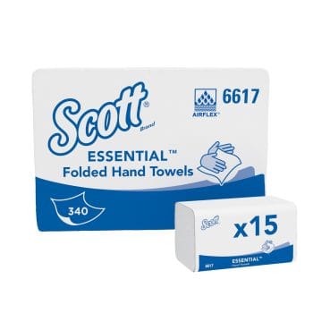 Servetele Z Scott Essential albe 1str 21x20cm 340x15pach/UM