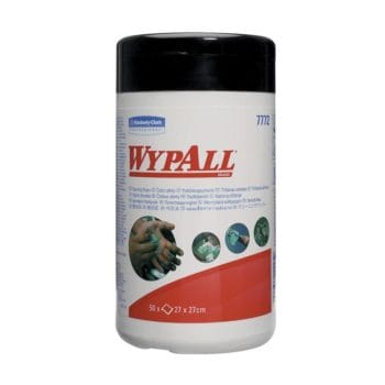 Lavete industriale preumezite verzi Wypall 50 portii/set (cutie)