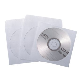 Plic cu fereastra pentru CD offset alb gumat 25buc/set (set)