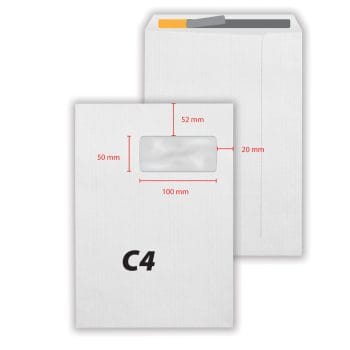 Plic C4 229x324 alb siliconic fereastra dreapta 50 x 100 250 (cutie)