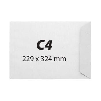 Plic C4 229x324 alb gumat 25buc/set (set)