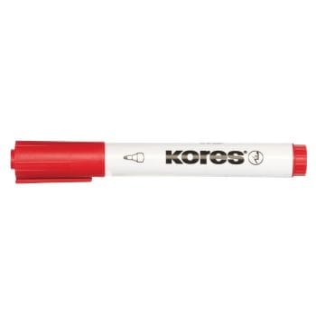 Marker pentru tabla Kores varf rotund linie scriere: 3-5mm.