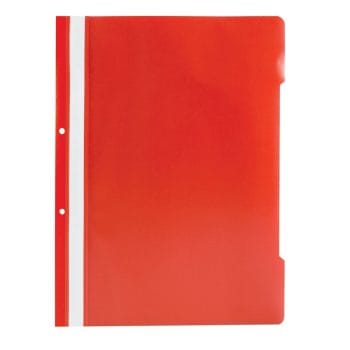 Dosar rosu cu sina si 2 perforatii A4 25 buc/um (cutie)