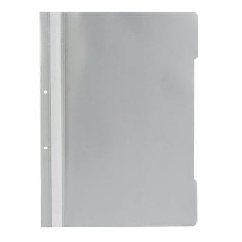Dosar gri cu sina si 2 perforatii A4 plastic 50 buc/um (cutie)
