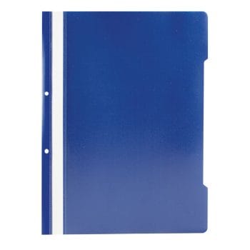 Dosar bleumarin cu sina si 2 perforatii A4 plastic 50 buc/um (cutie)
