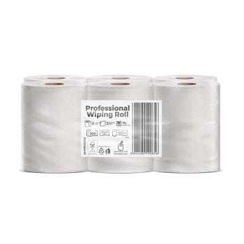 Rola prosop derulare centrala alba 2str 100m 6role/um