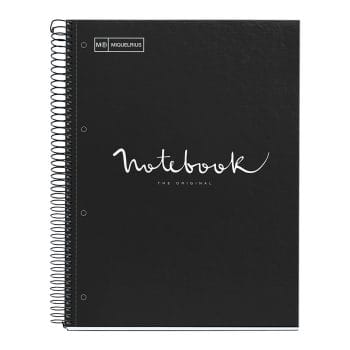 Caiet spira MR-Emotion A4 mate 80 f cop cart dur-negru