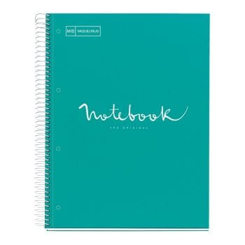 Caiet spira MR-Emotion A4 mate 80 f cop cart dur-turcoaz