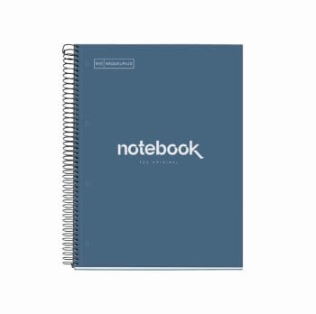 Caiet spira MR-Emotion A4 mate 120 f cop cart dur-albastru