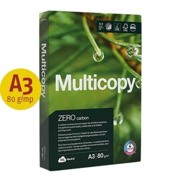 Hartie copiator Multicopy Zero A3 80g 500 coli/top FSC (cutie)