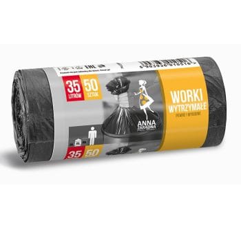 Saci menajeri HDPE negri 50x60cm 35L 7micr 50 saci/UM