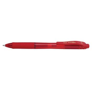 Roller cu gel Pentel EnergelX cu mecanism vf. 0.7mm rosu