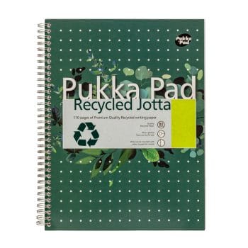 Caiet spira PukkaPad Jotta Recycled A4 dictando 55f 4 perfor