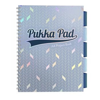 Caiet cu spira si separatoare A4 Pukka Pads PB Glee dictando