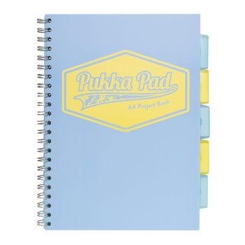 Caiet cu A4 spira si separatoare Pukka Pads PB Pastel matema