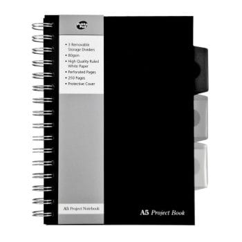 Caiet cu spira si separatoare A5 PukkaPads BPB matematica 25