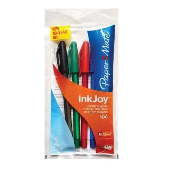 Pix fara mecanism Papermate Inkjoy 100C cu gel 5culori/set