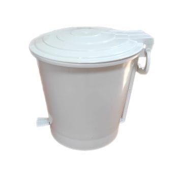 Cos gunoi cu pedala Ergo 10L alb