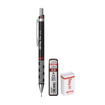 Set Rotring Tikky creion mecanic 0.5 set mine 0.5 HB radiera