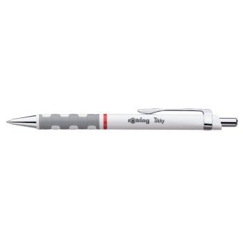 Pix cu mecanism Rotring Tikky III 0.80 alb mina albastra