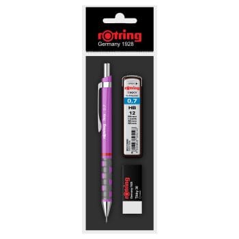Set Rotring creion mecanic 0.7 div. culori mina 0.7 radiera