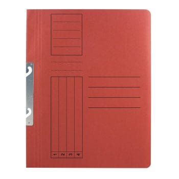 Dosar Basic rosu incopciat 1/1 A4 carton 10 buc/um (set)