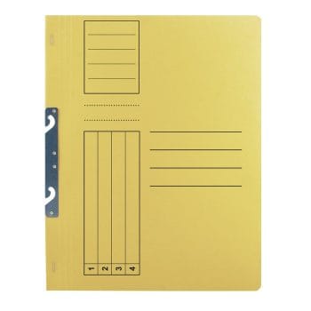 Dosar Basic galben incopciat 1/1 A4 carton 10 buc/um (set)