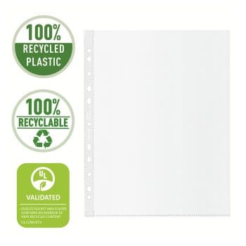 Folie de protectie Esselte Recycled PP A4 MAXI 70 mic 50 buc