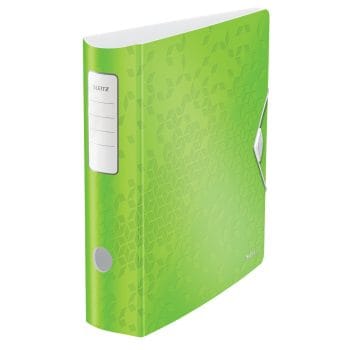 Biblioraft Leitz WOW deschidere 180 75mm PP verde metalizat