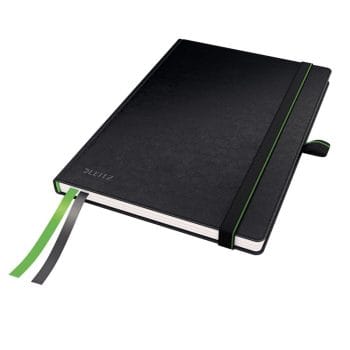 Caiet de birou Leitz Complete 80 file A5 dictando negru