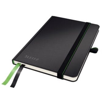 Caiet de birou Leitz Complete A6 80 file dictando negru