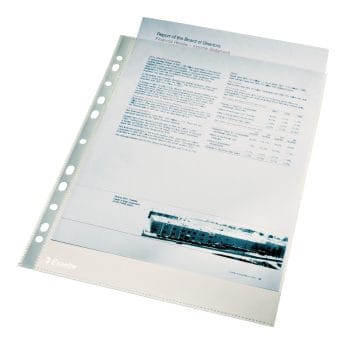 File de protectie Esselte A4 cristal 40 microni 100 buc/um