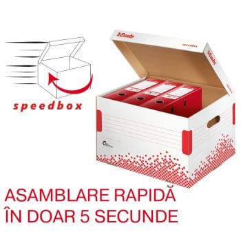 Container de arhivare pentru bibliorafturi Esselte Speedbox