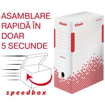 Cutie de arhivare Esselte Speedbox alba 350x250x150mm carton