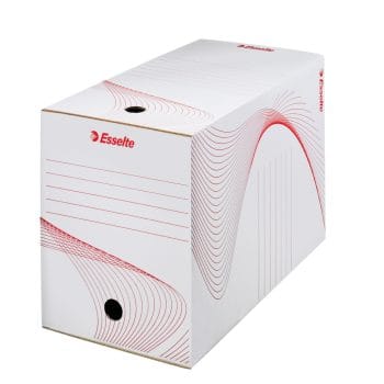 Cutie de arhivare Esselte Boxy alba 345x245x200mm carton