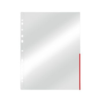 Folie protectie Esselte A4 margine rosie 100/set