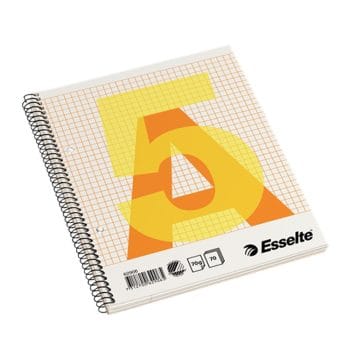 Caiet de birou cu spira A5 matematica hartie 70 g 70 de coli