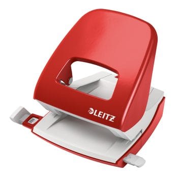Perforator metalic Leitz 5008 30 coli 2 perforatii rosu