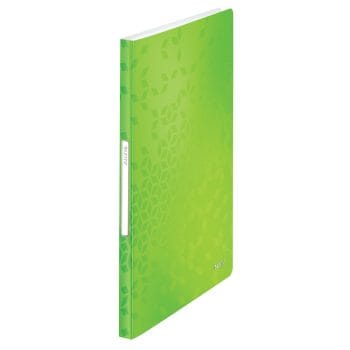 Mapa Leitz WOW de prezentare PP 40 de folii verde metalizat