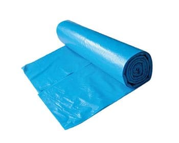 Saci menajeri LDPE albastri 60L 60x80cm 25micr 15 saci/um